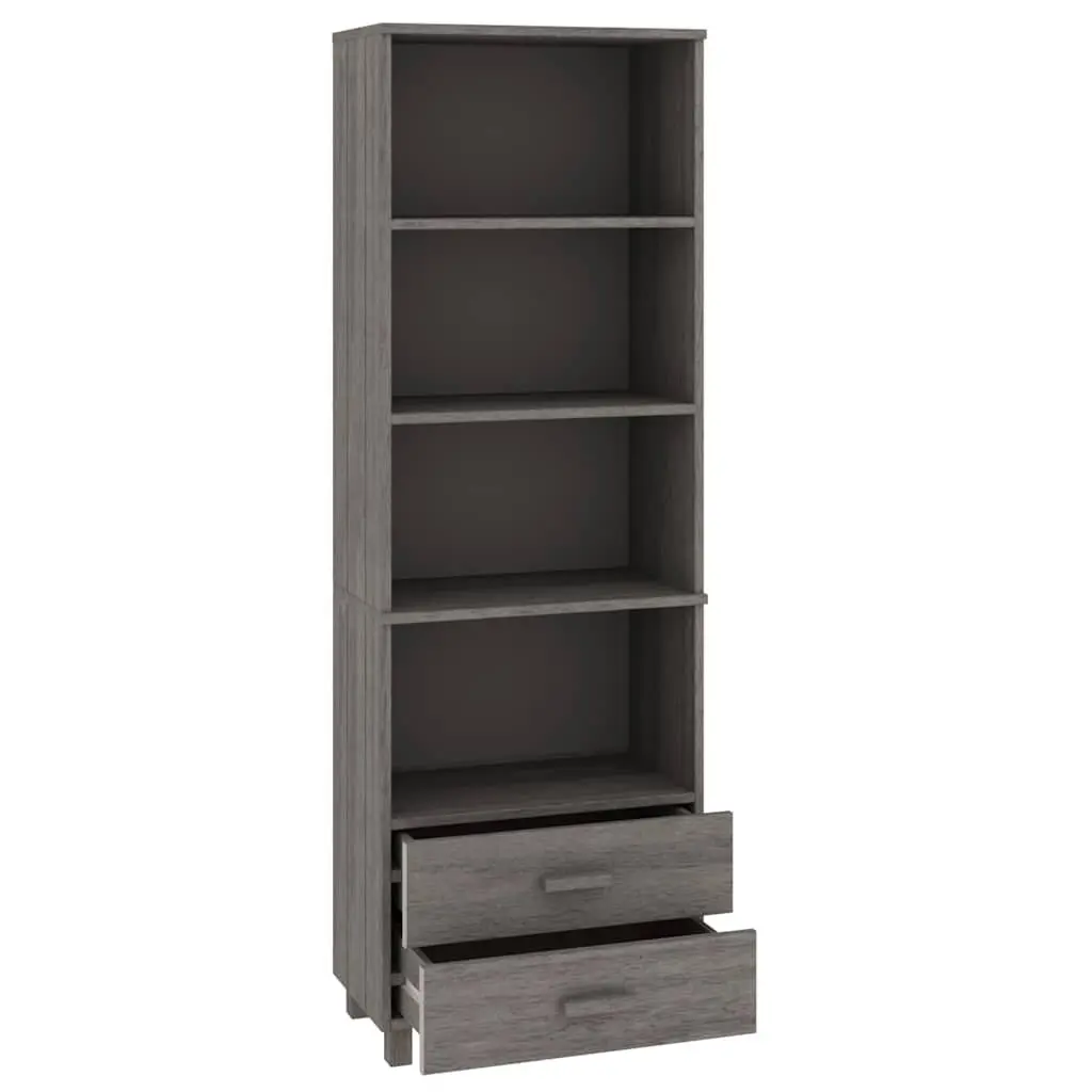 Highboard Cabinet with Light Grey Finish