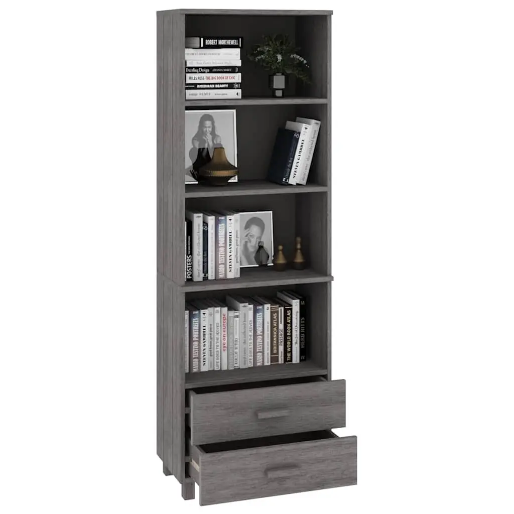 Highboard Cabinet with Light Grey Finish