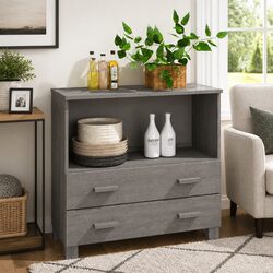 Durable Wooden Sideboard Storage Cabinet with Drawers