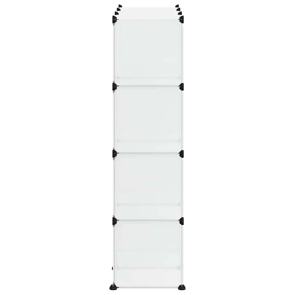 Storage Cube Organiser with 12 Transparent Cubes