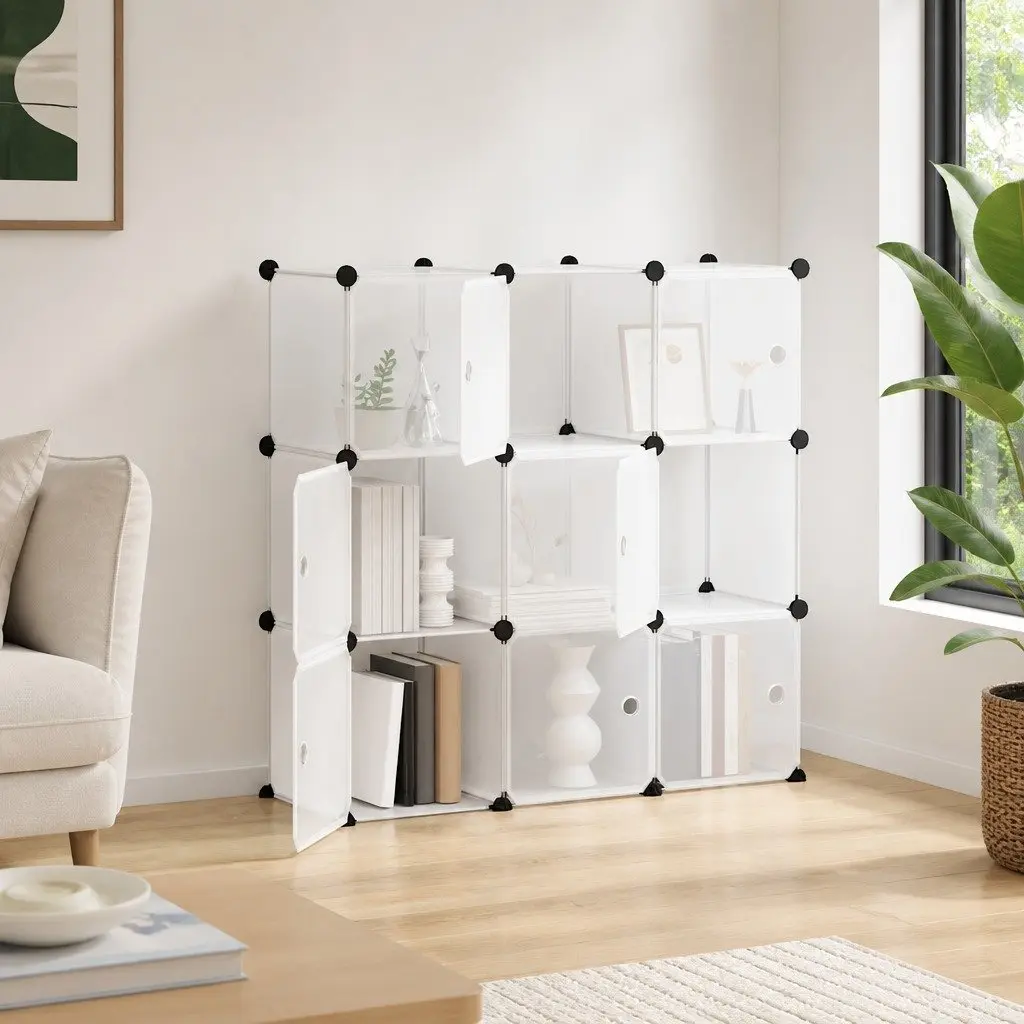 Storage Cube Organiser with 9 Modular Cubes