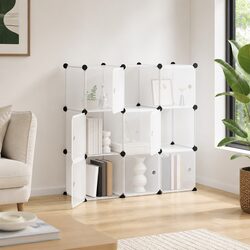 Durable Storage Cube Organiser with 9 Modular Cubes