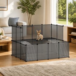 Durable Small Animal Cage 143x107x93 cm for Rabbits