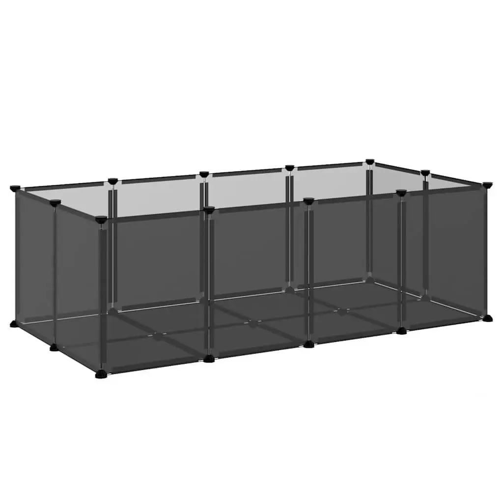 Black Small Animal Cage for Play and Rest