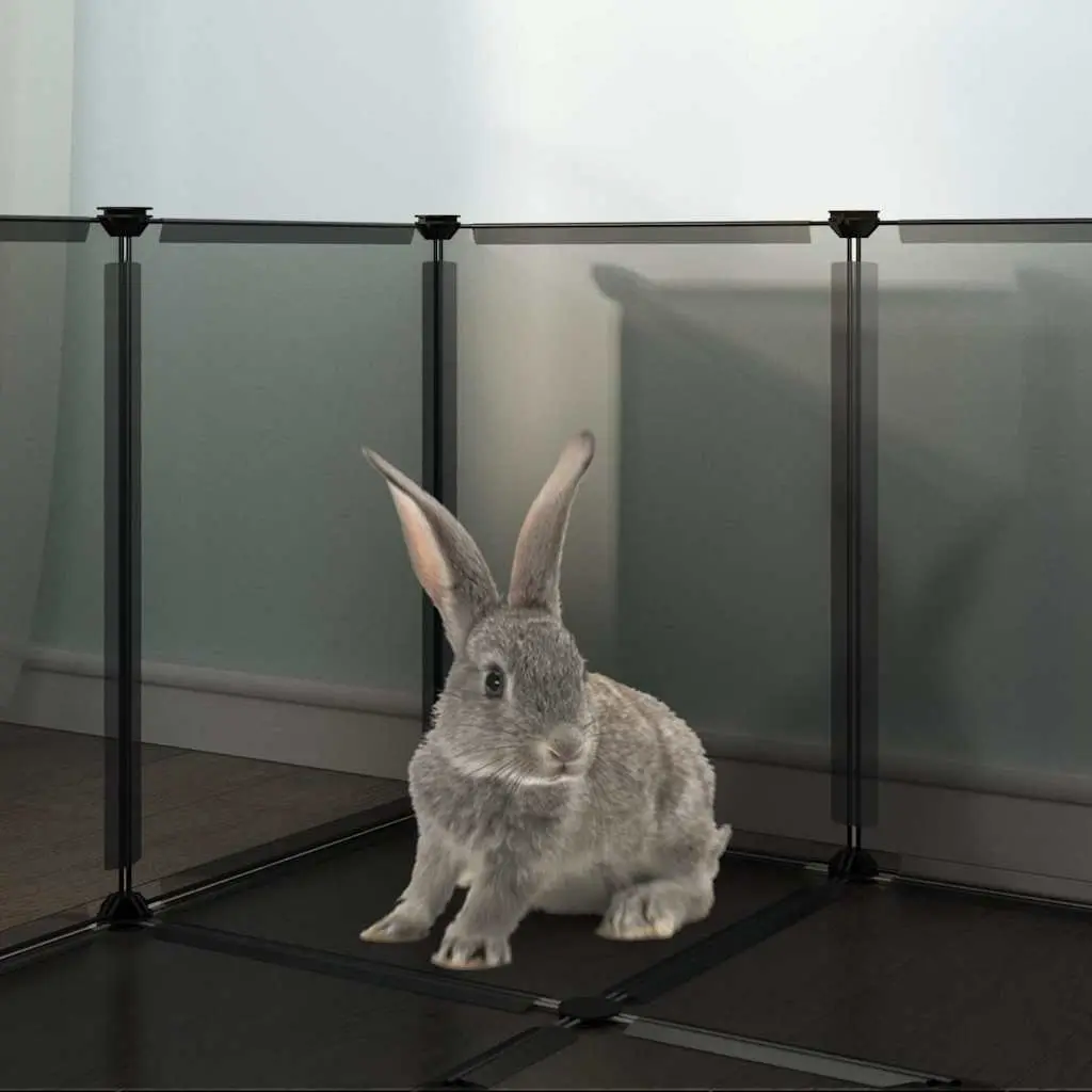 Black Small Animal Cage for Play and Rest