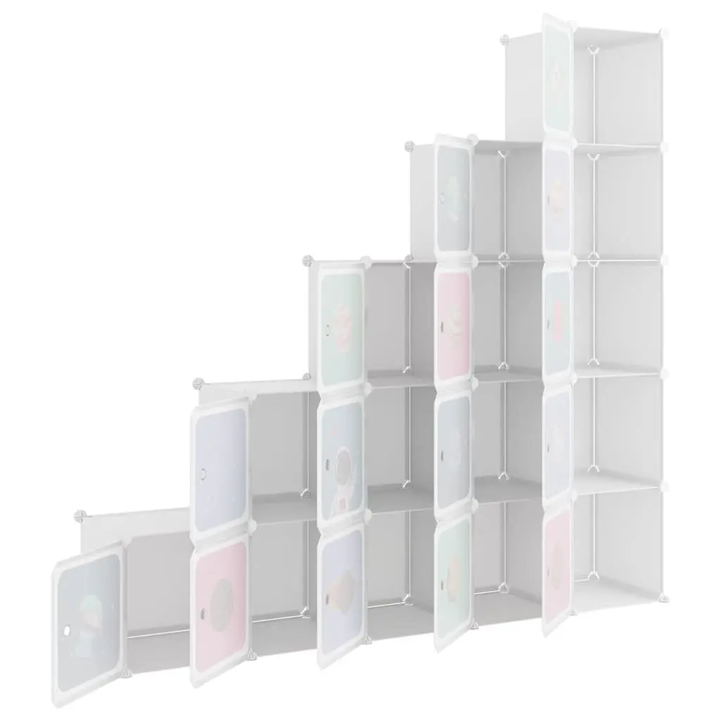 Kids Cube Storage Cabinet with 15 Compartments