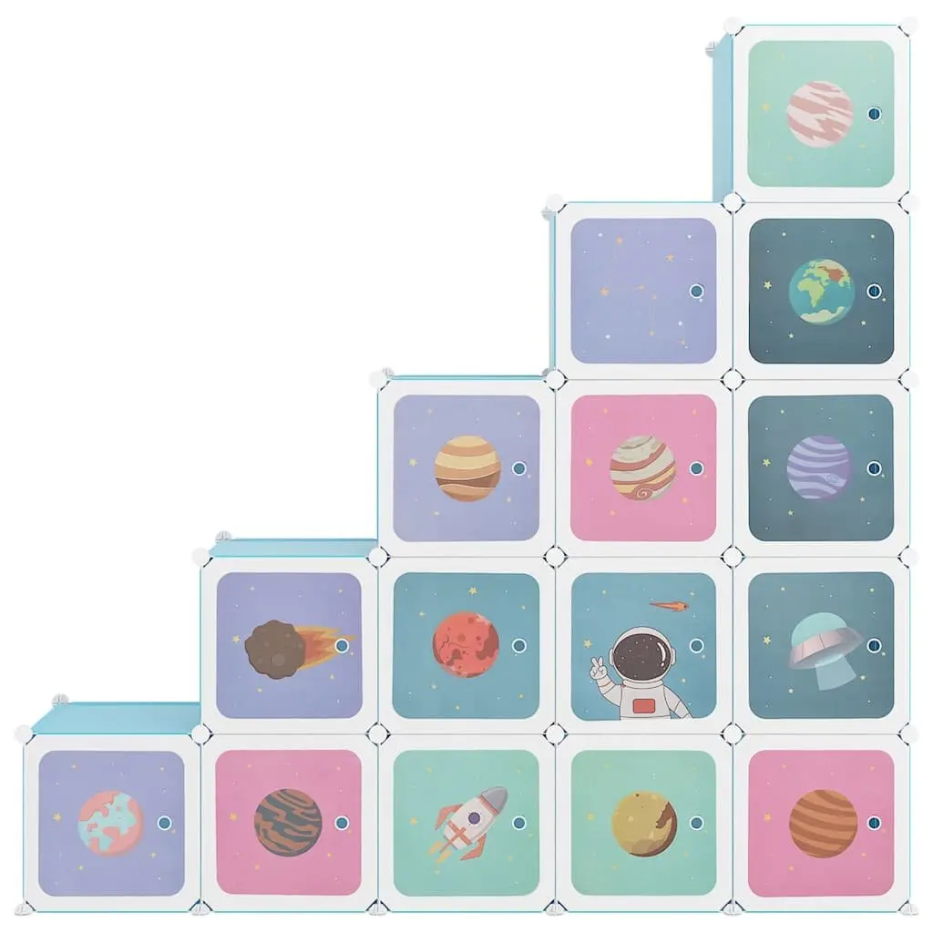 Cube Storage Cabinet for Kids with 15 Compartments