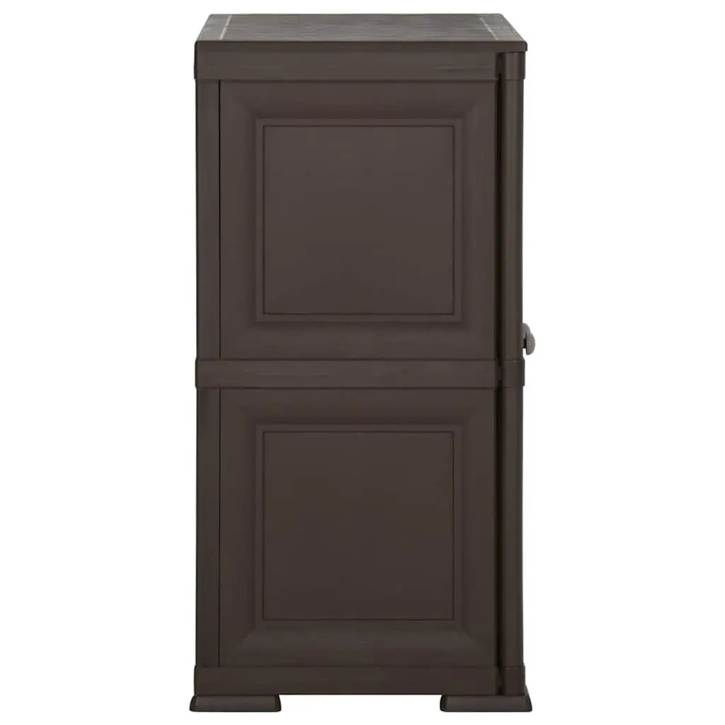 Brown Plastic Storage Cabinet 79x43x85.5cm