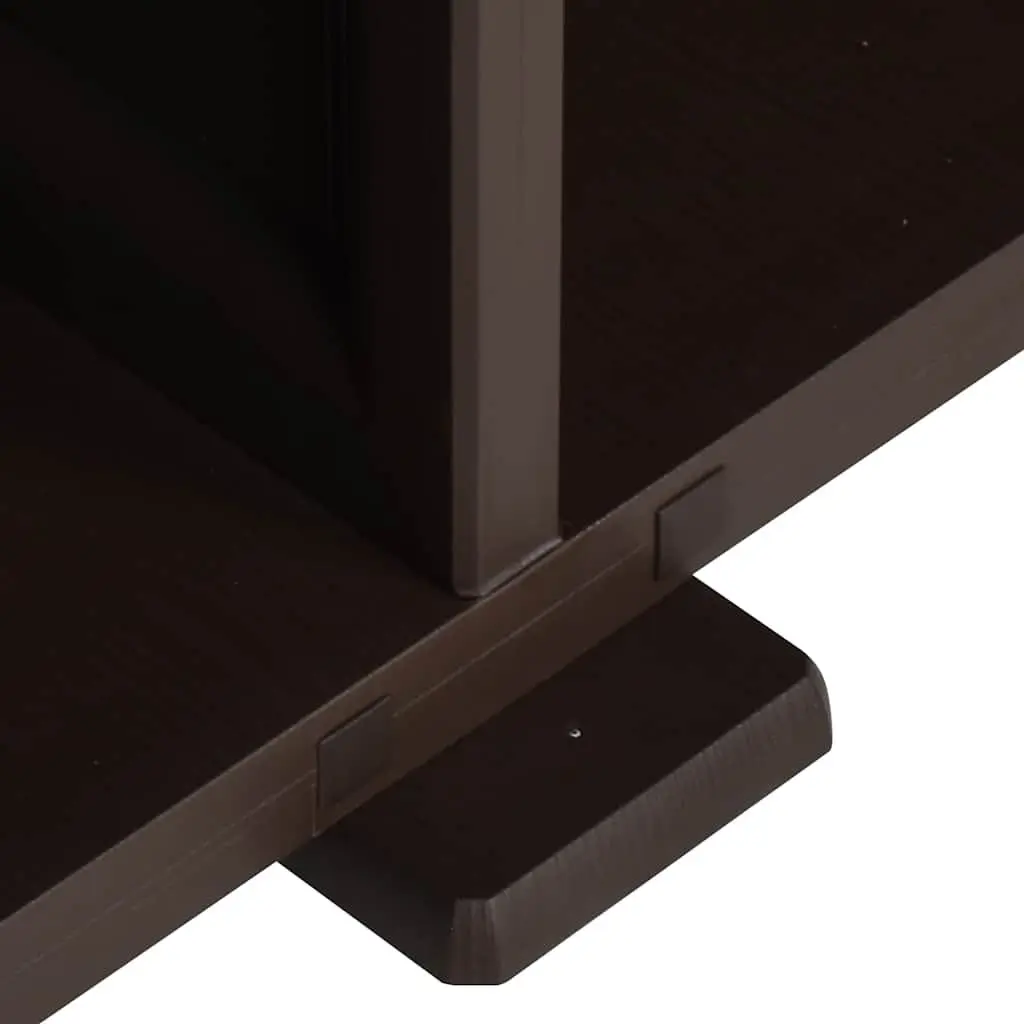 Brown Plastic Storage Cabinet 79x43x85.5cm