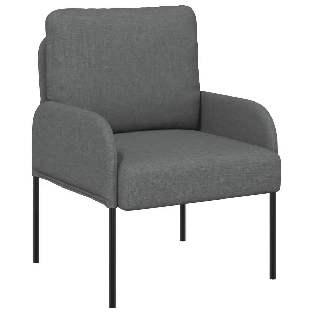3-Piece Sofa Set Plywood Polyester 115 x 56 x 80 cm Dark Grey