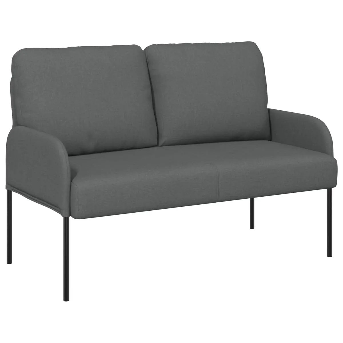 3-Piece Sofa Set Plywood Polyester 115 x 56 x 80 cm Dark Grey