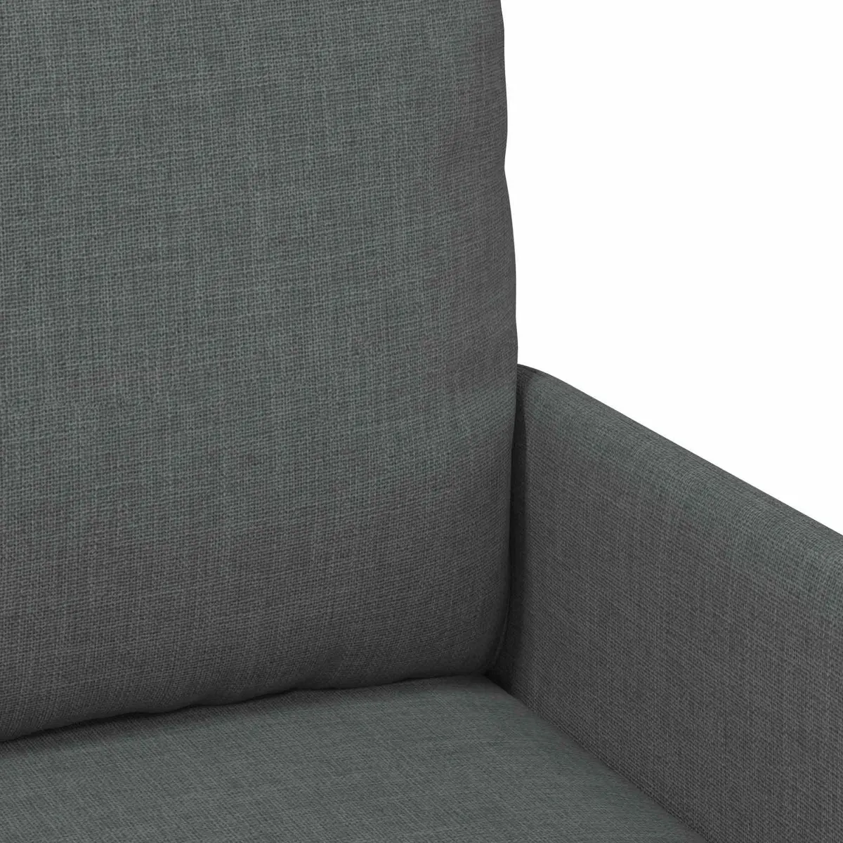 3-Piece Sofa Set Plywood Polyester 115 x 56 x 80 cm Dark Grey