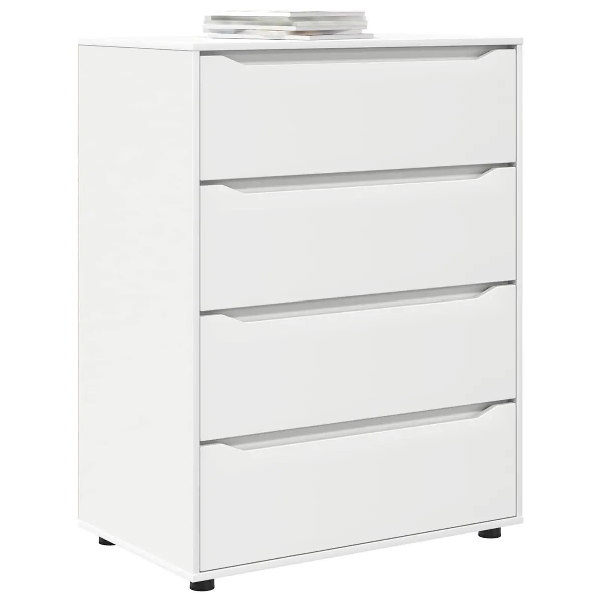 Storage Cabinet Engineered Wood 80x48x105cm White