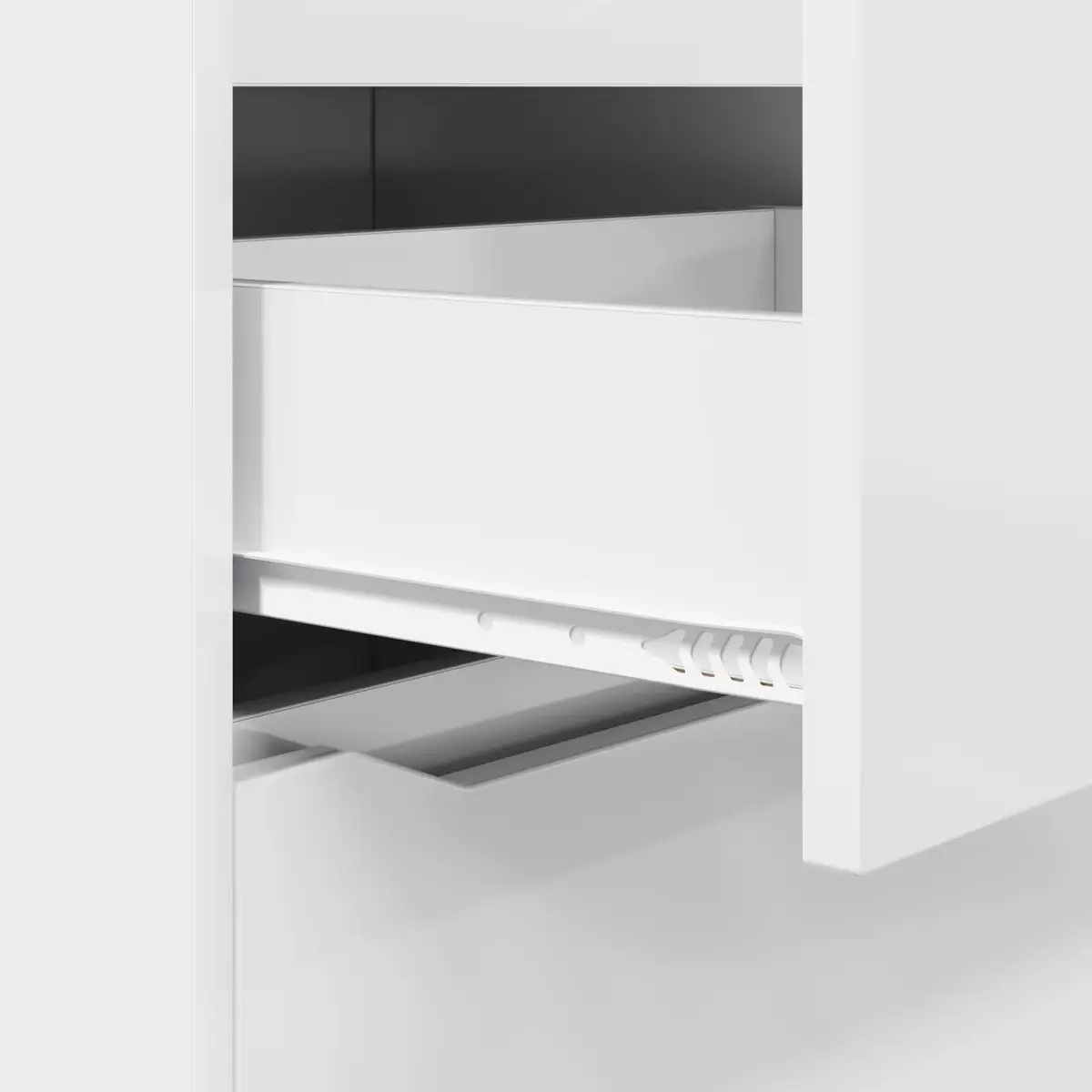 Storage Cabinet Engineered Wood 60 x 48 x 105 cm High Gloss White