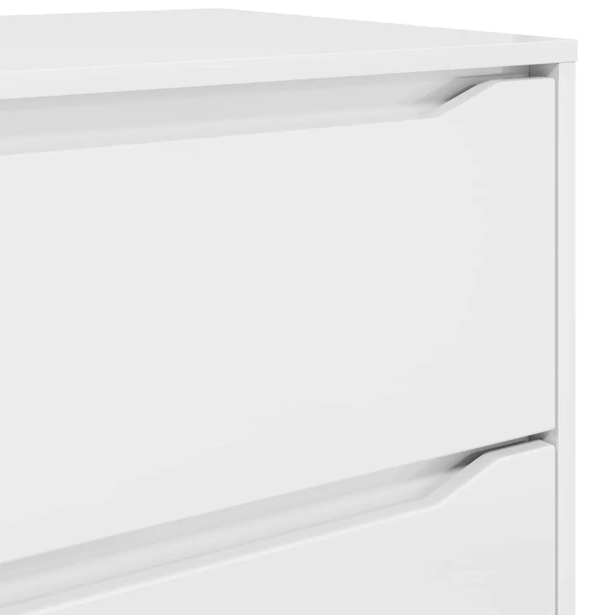 Storage Cabinet Engineered Wood 60 x 48 x 105 cm High Gloss White