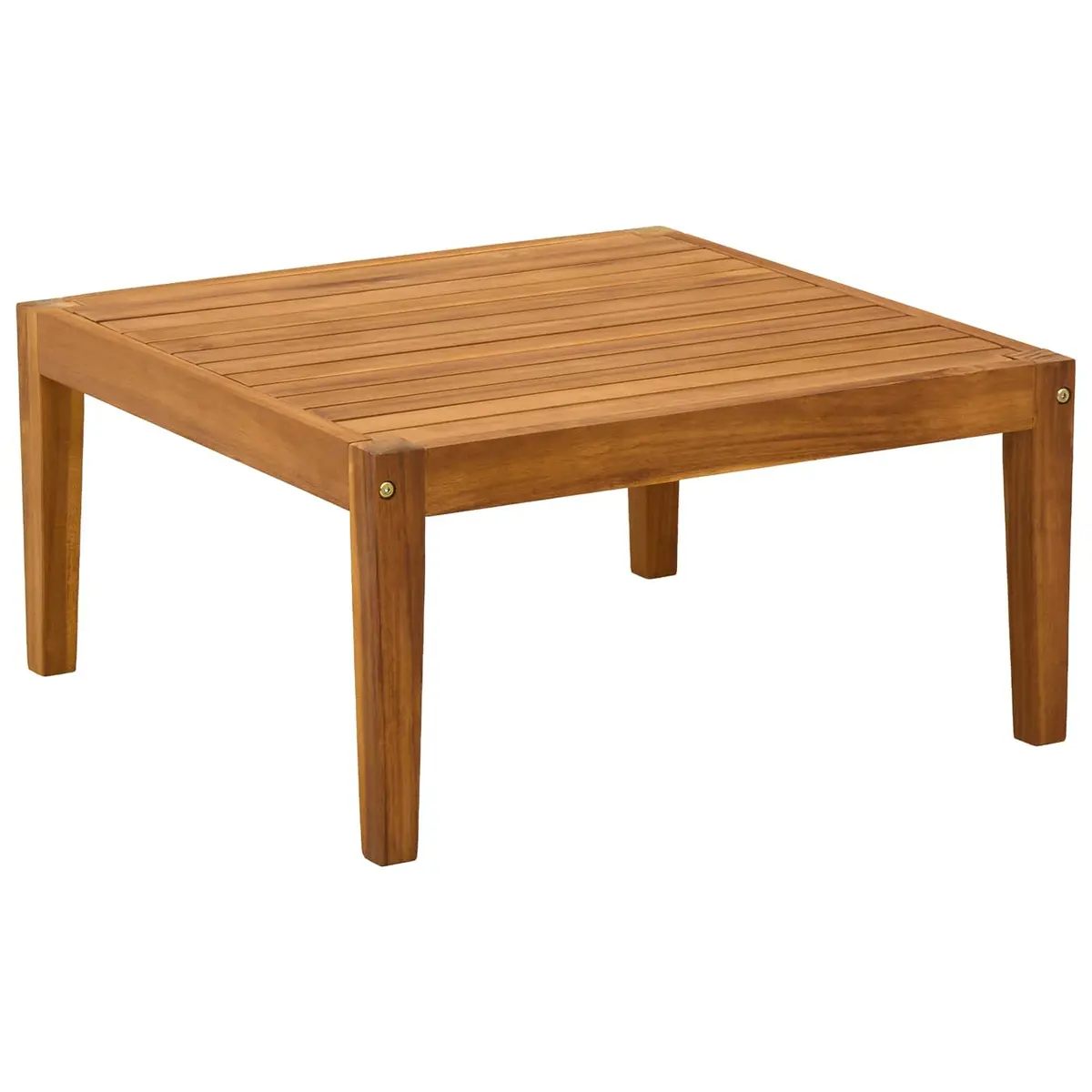 Garden Table Solid Acacia Wood Outdoor Patio Balcony Dining Side Table Natural