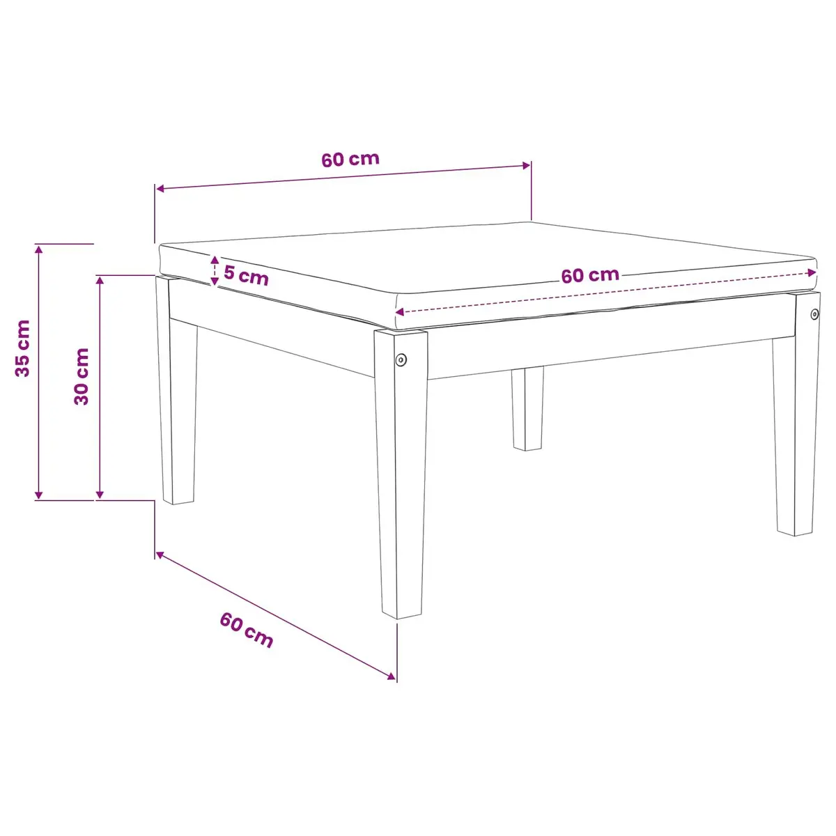 Outdoor Sectional Sofa Unit for Patio Spaces