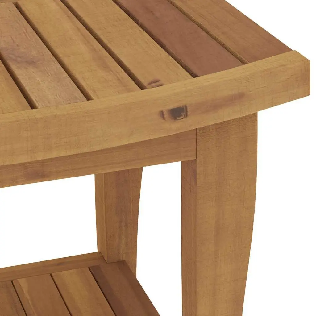 Wooden Bathroom Side Table Teak 50x35x45cm Brown