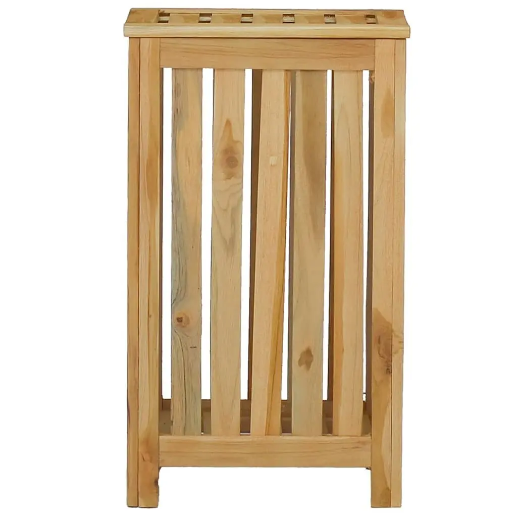 Solid Wood Laundry Basket with Ample Storage