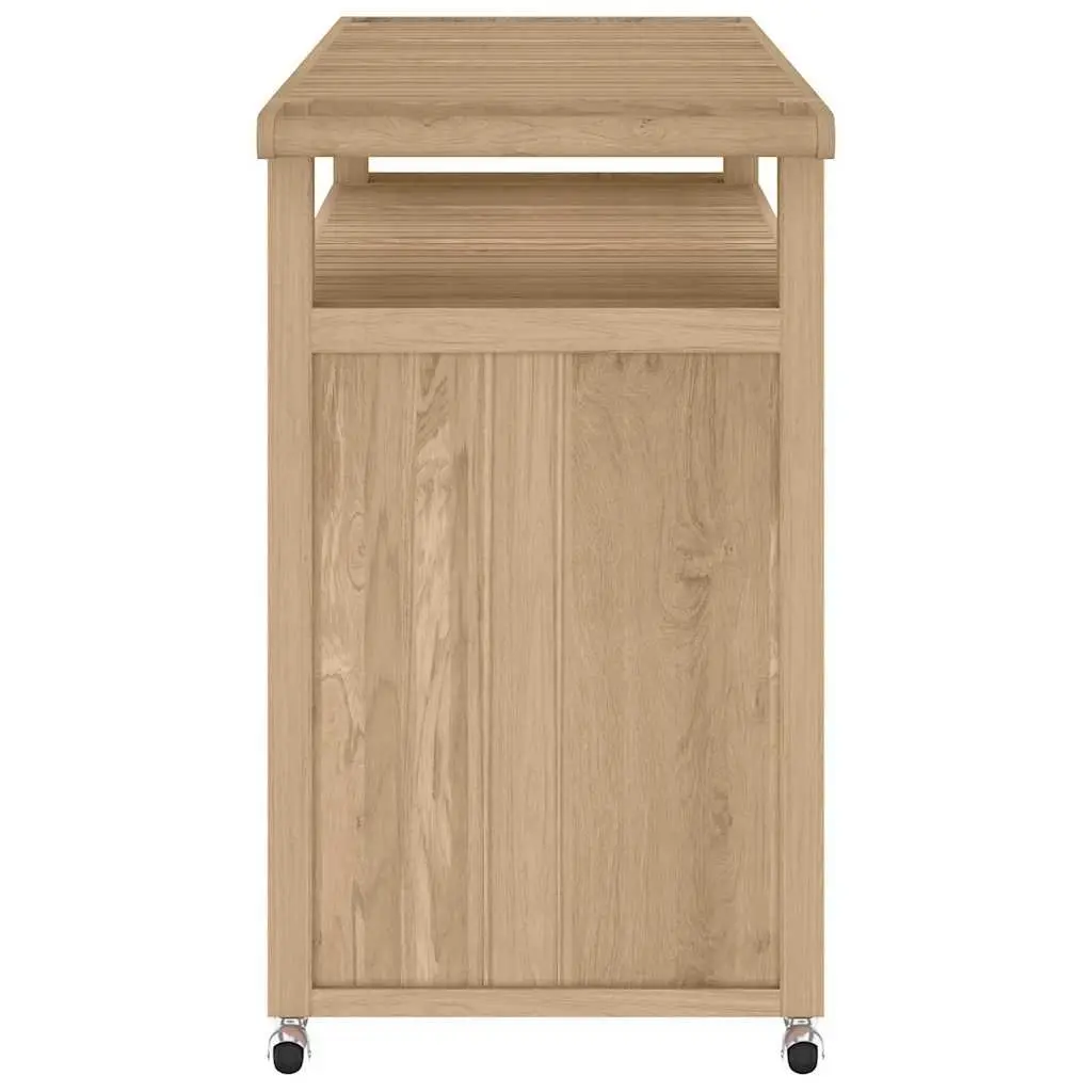 Bar Cart 120x50x90 cm with Solid Teak Wood Construction
