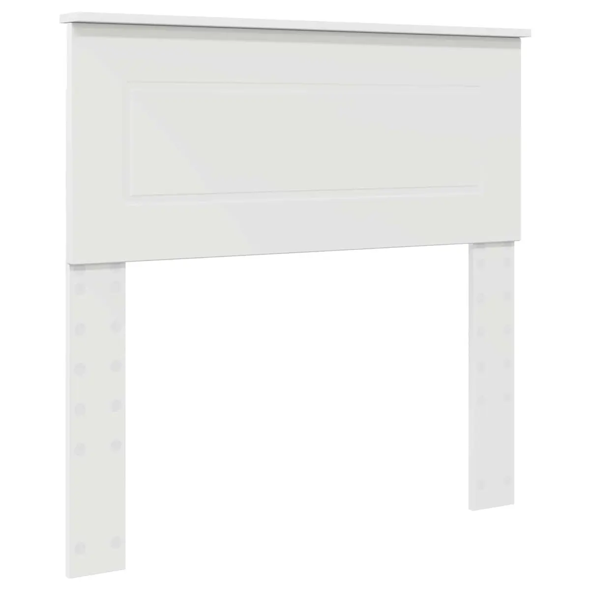Bed Frame Engineered Wood 90 x 190 cm White Storage Headboard Adjustable Footboard