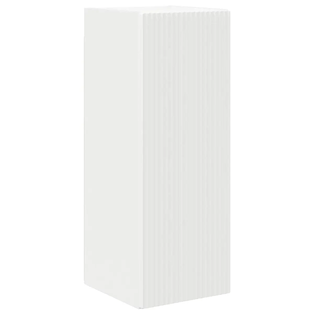 8-Piece White Engineered Wood TV Cabinet Set