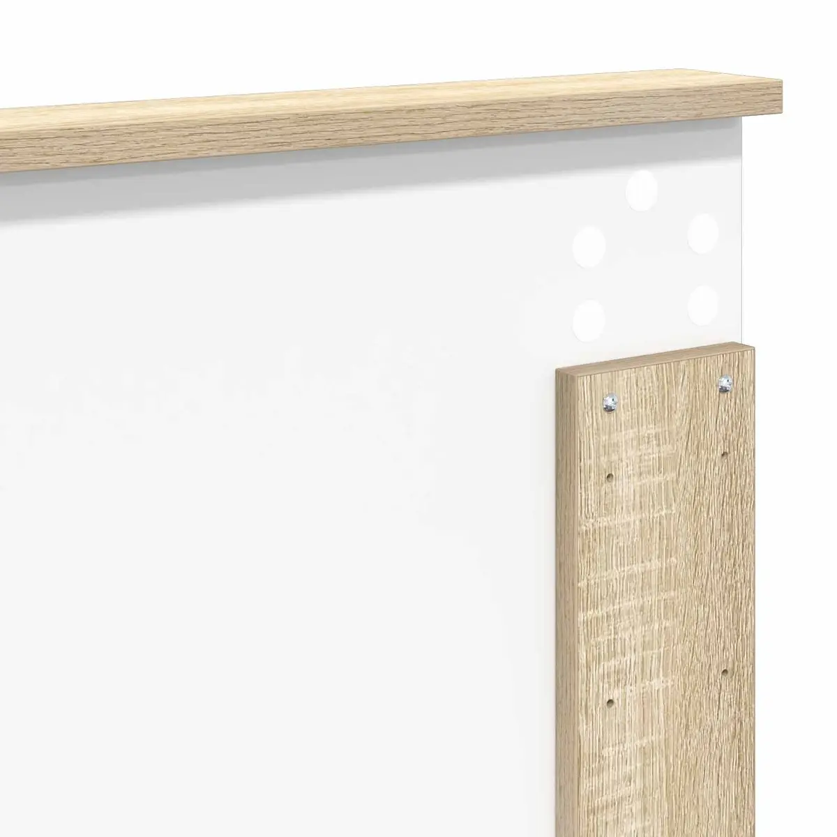 Bed Frame with Storage Drawers in Brown Finish