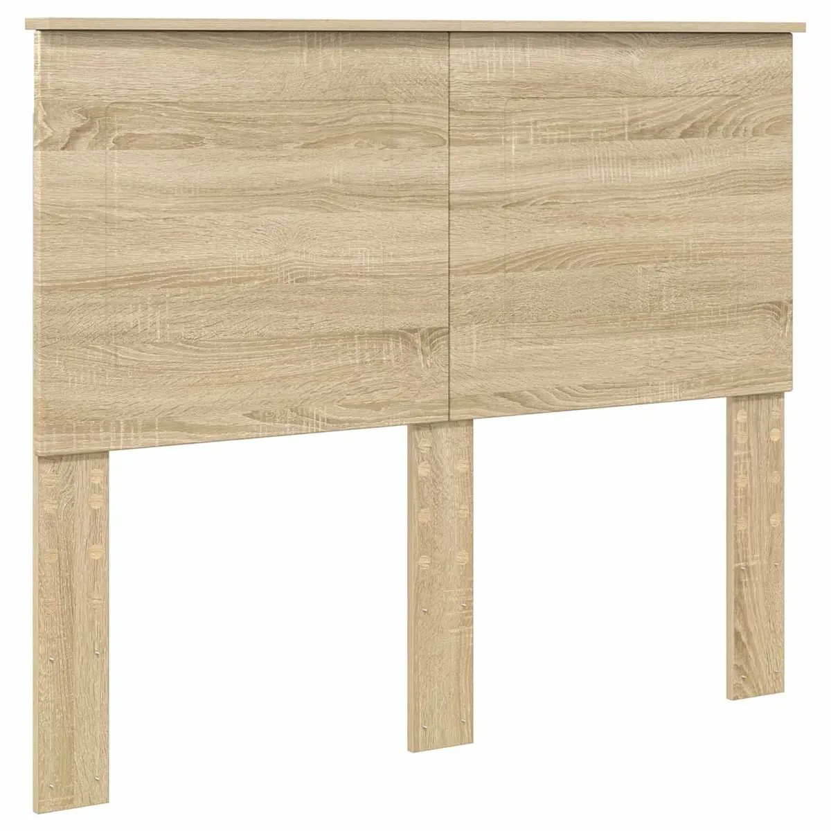 Bed Frame Engineered Wood 135 x 190 cm Sonoma Oak Modern