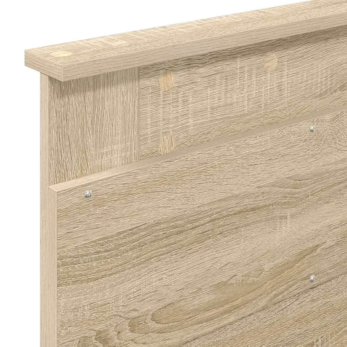 Bed Frame Engineered Wood 90 x 190 cm Sonoma Oak Modern