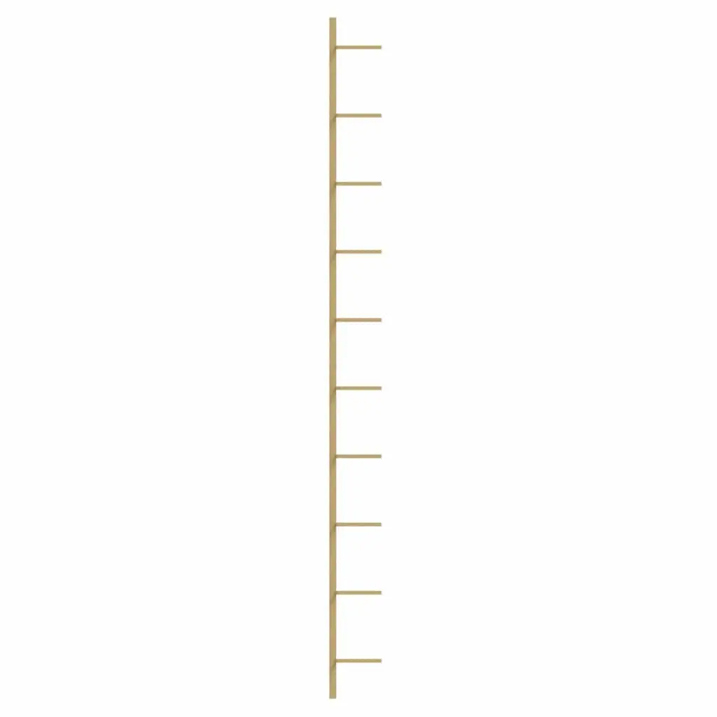 Wall-mounted Wine Rack Metal 10 Bottle Holder Gold