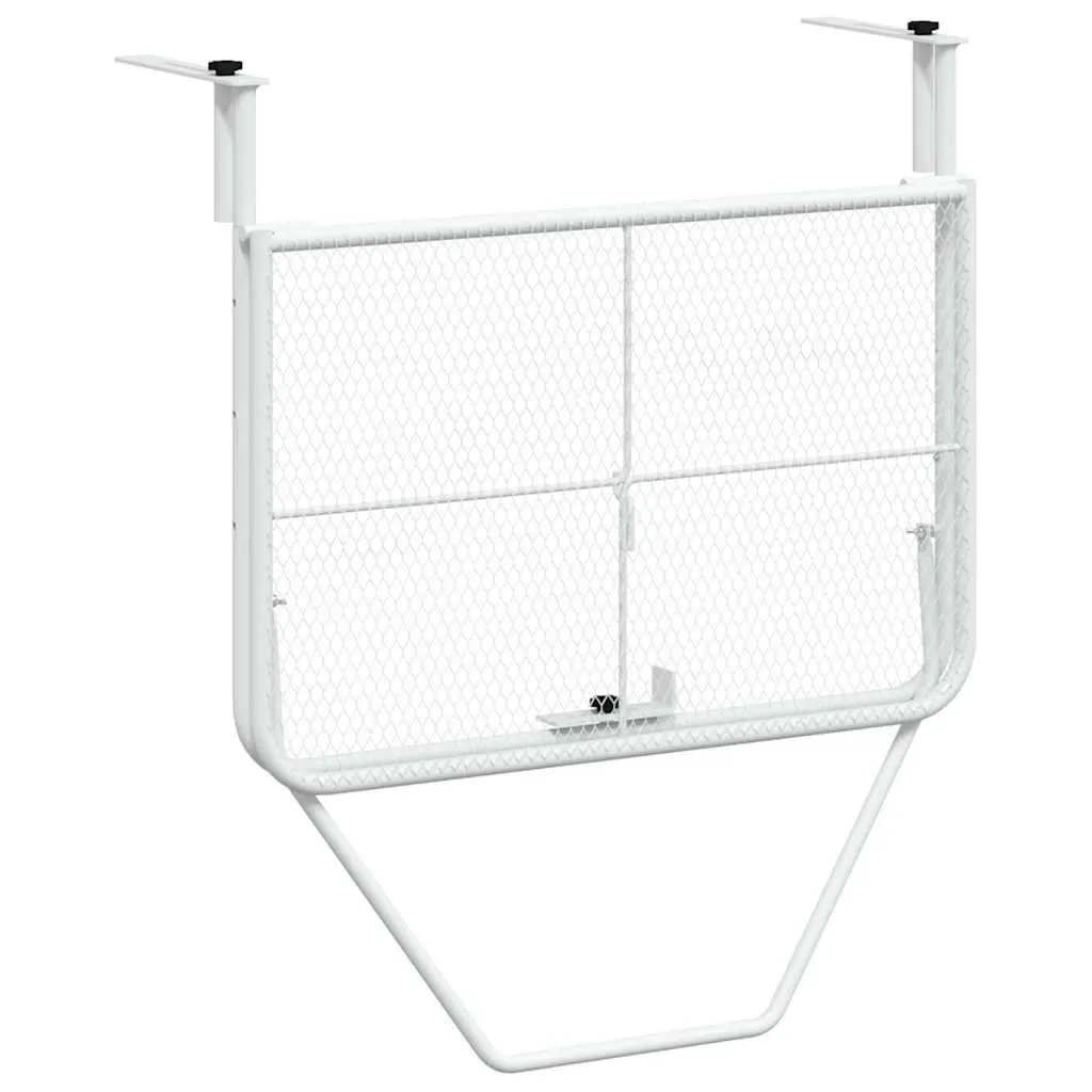White Foldable Balcony Table for Outdoor Spaces