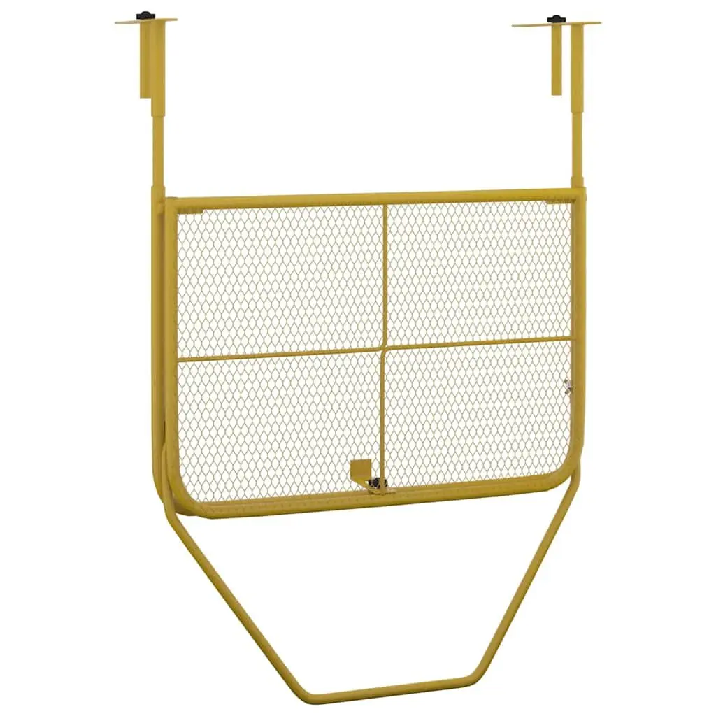 Foldable Gold Steel Balcony Table 60x40cm