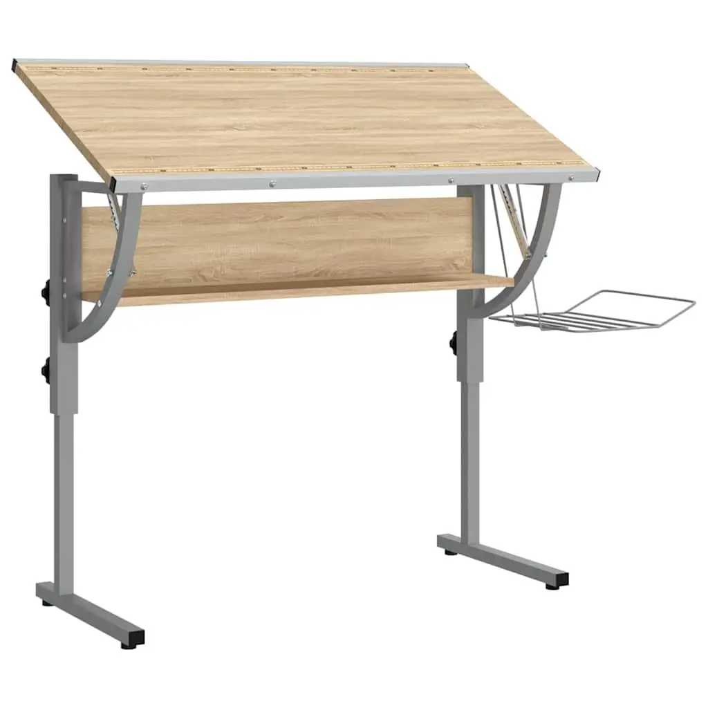 Adjustable Craft Desk in Sonoma Oak Grey