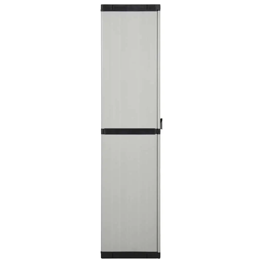Grey Outdoor Storage Cabinet with 3 Shelves