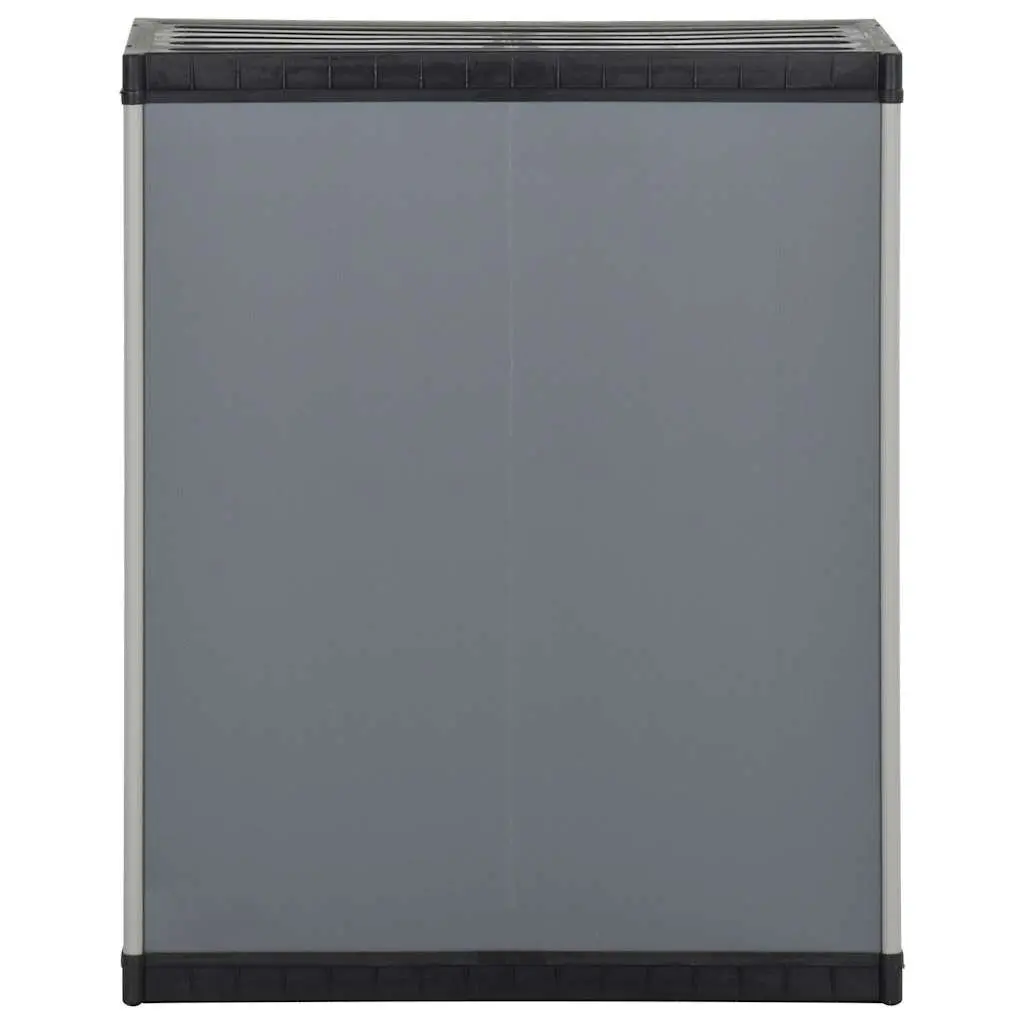 Garden Waste Cabinet in Grey and Black