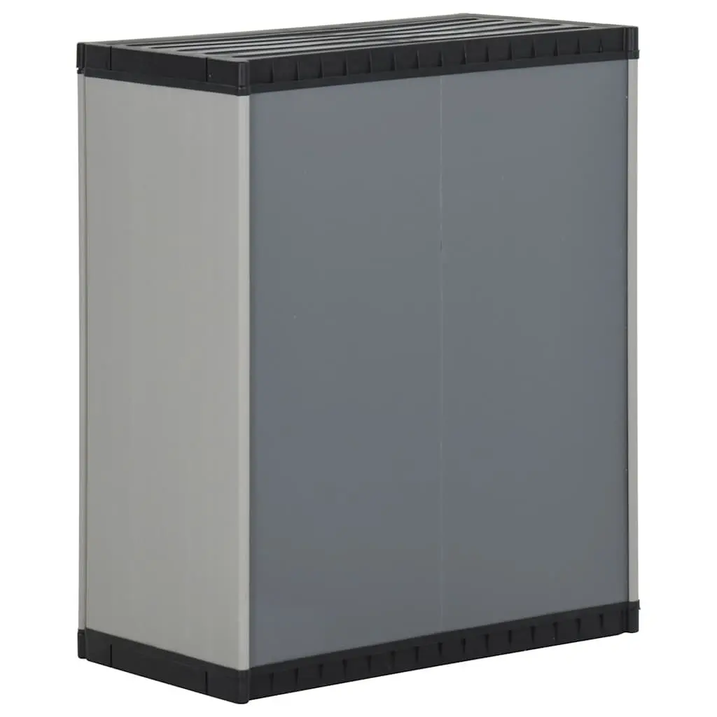 Garden Waste Cabinet in Grey and Black