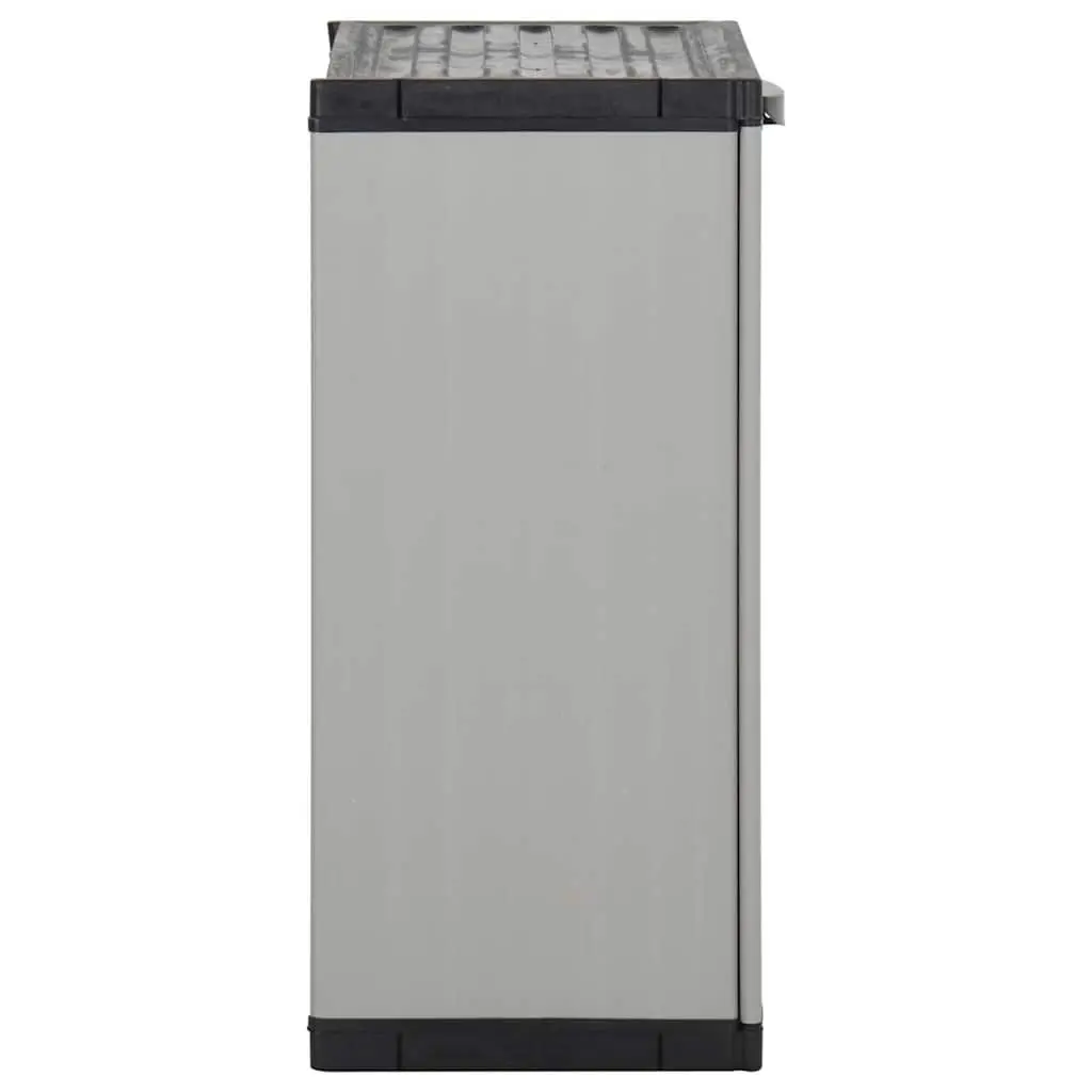 Garden Waste Cabinet in Grey and Black