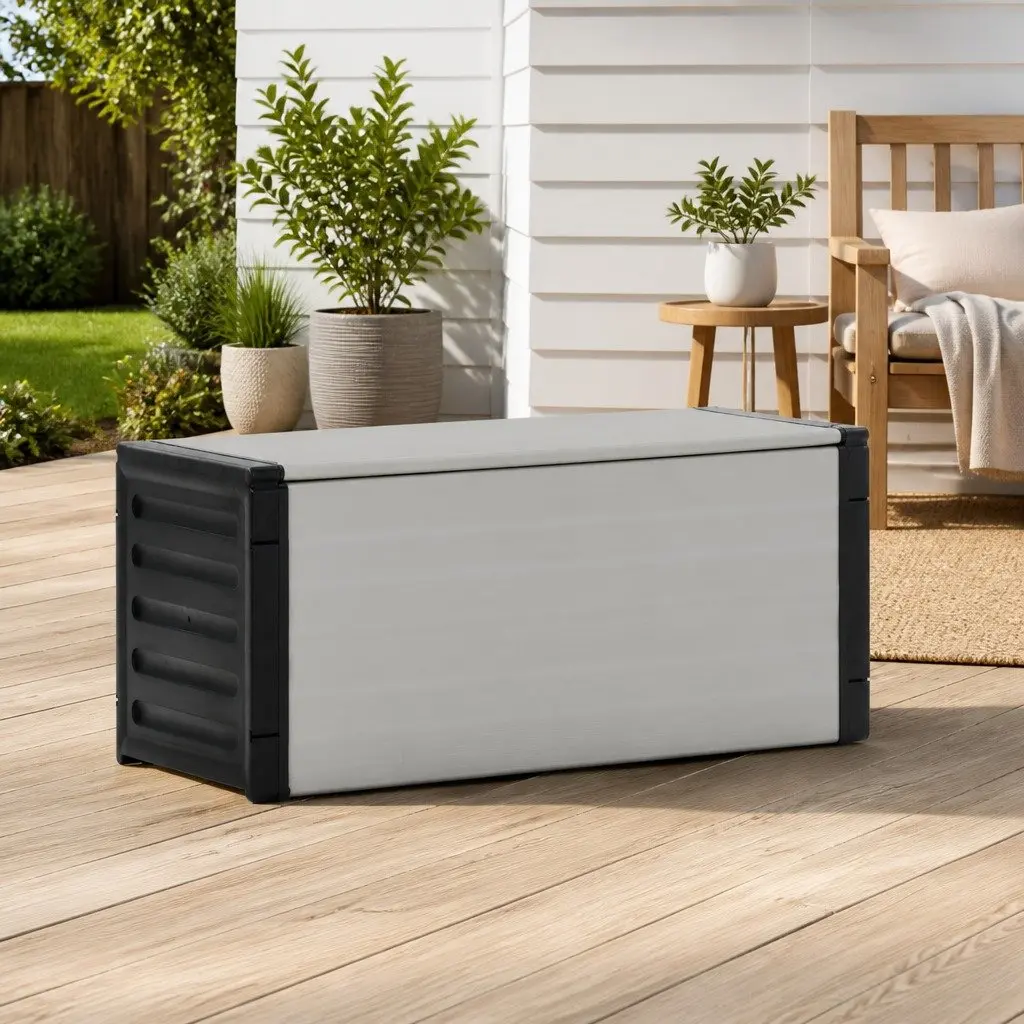 Grey Garden Waste Basket 85x34x40 cm