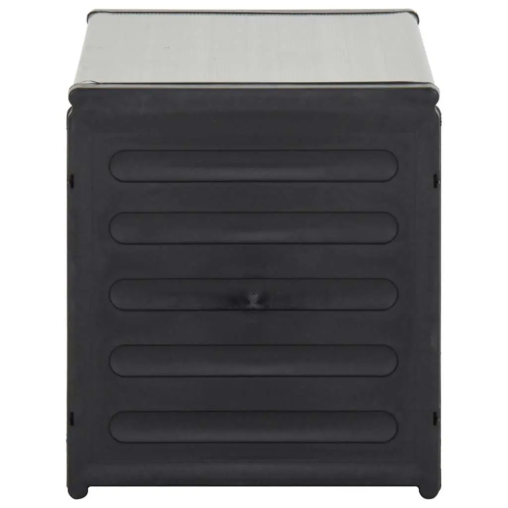 Grey Garden Waste Basket 85x34x40 cm
