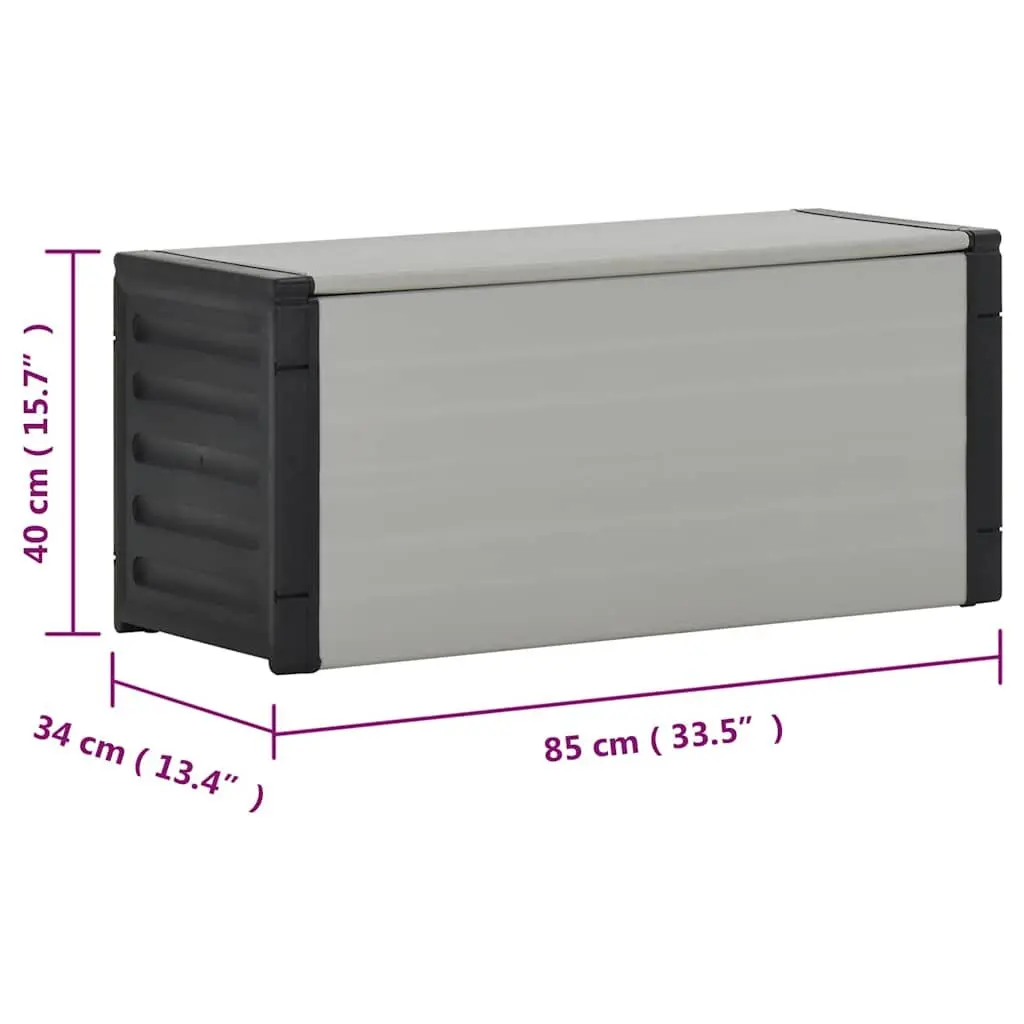Grey Garden Waste Basket 85x34x40 cm