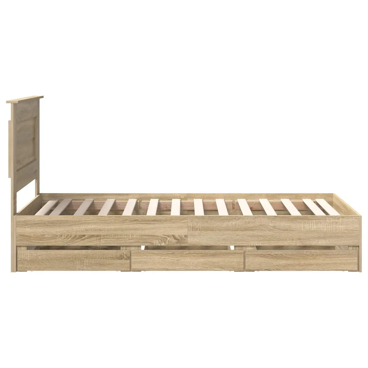 Bed Frame with Storage Drawer 90 x 190 cm