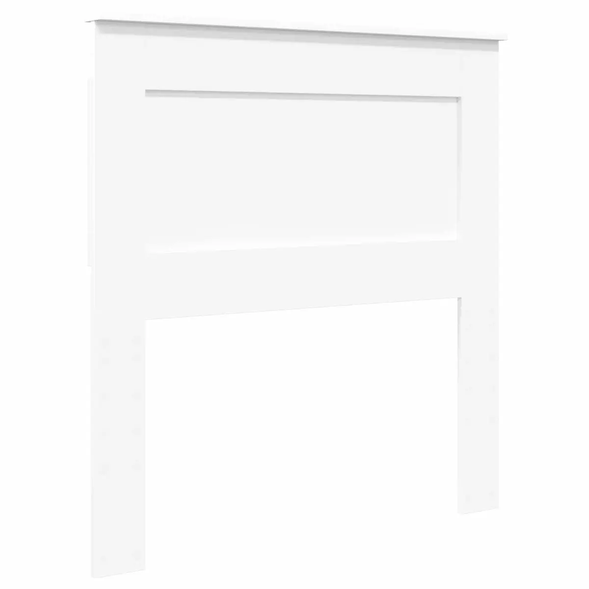 Storage Bed Frame with Headboard White 90 x 190 cm