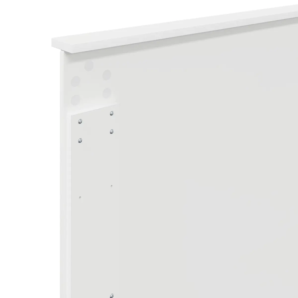 White Storage Bed with Headboard 90 x 190 cm