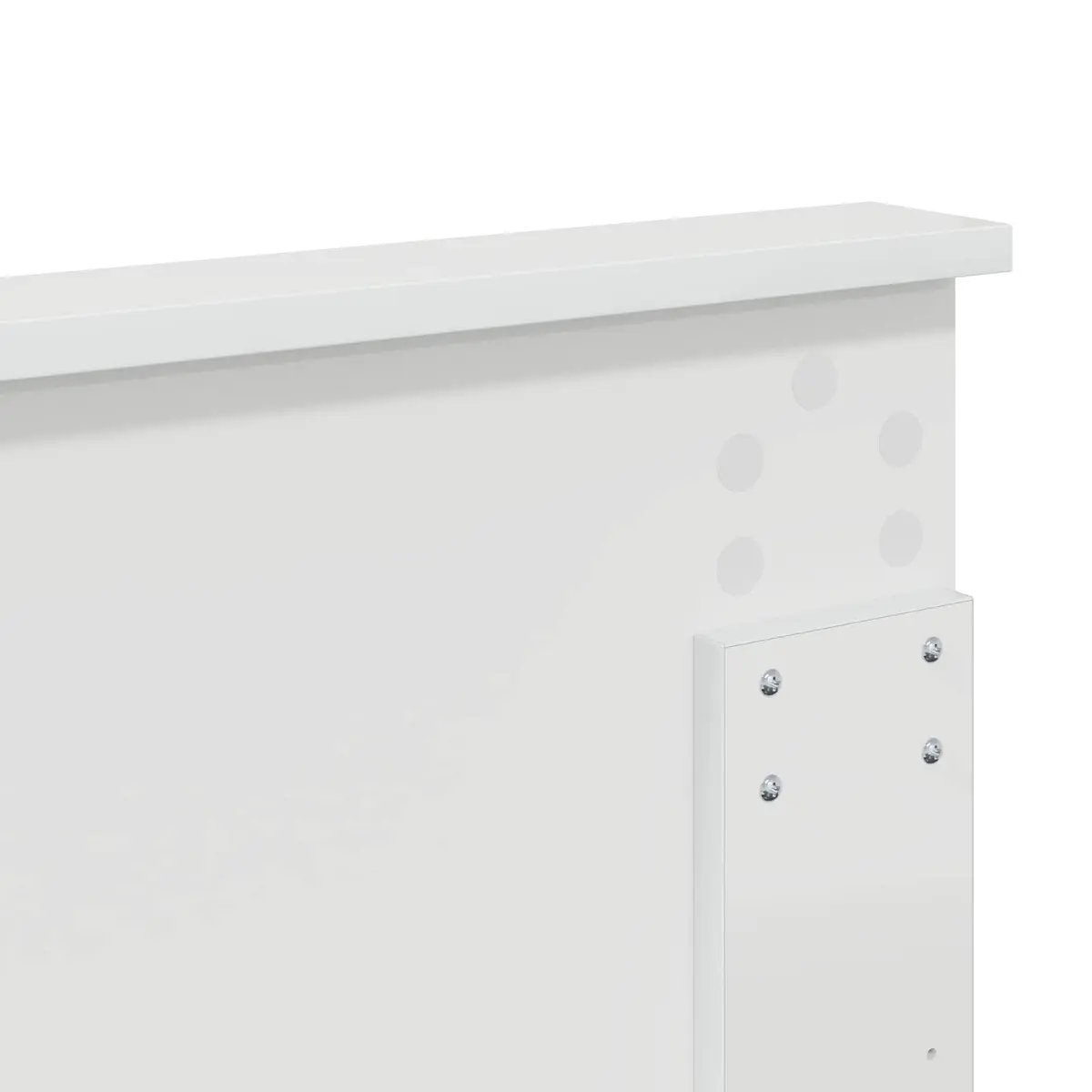 White Bed Frame with Storage Drawers 150 x 200 cm