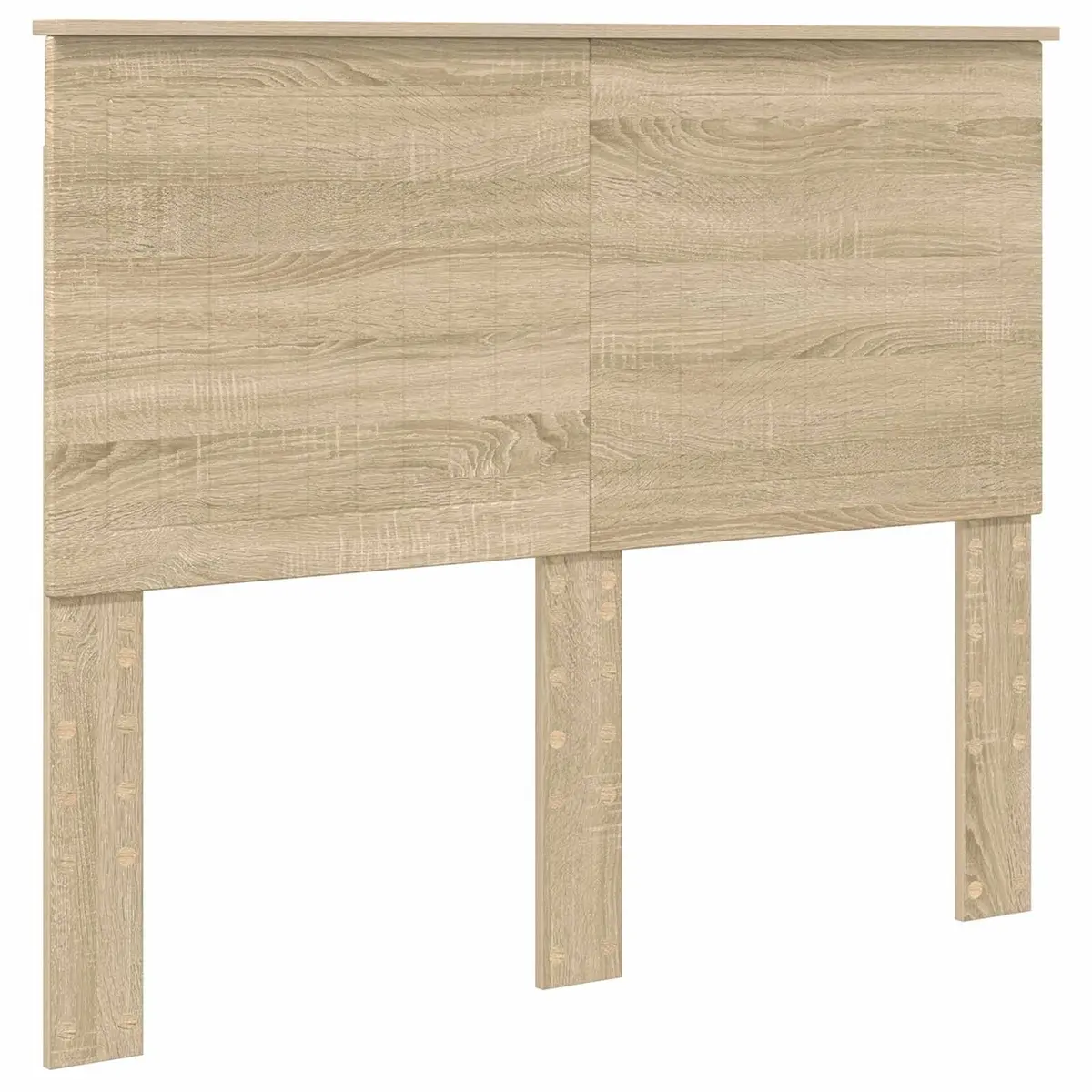 Bed Frame Engineered Wood 135 x 190 cm Brown Sonoma Oak
