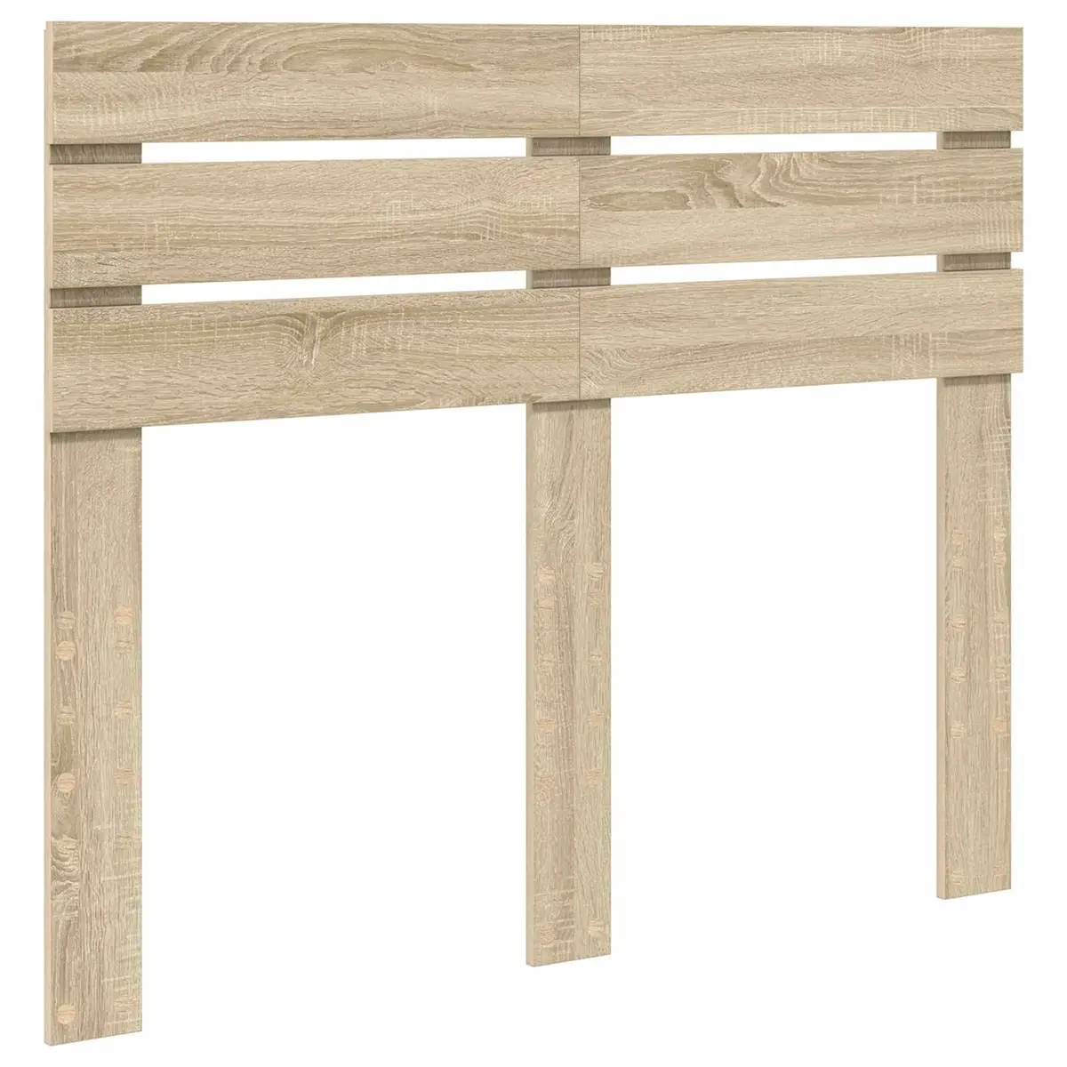 Bed Frame Engineered Wood 135 x 190 cm Brown Sonoma Oak