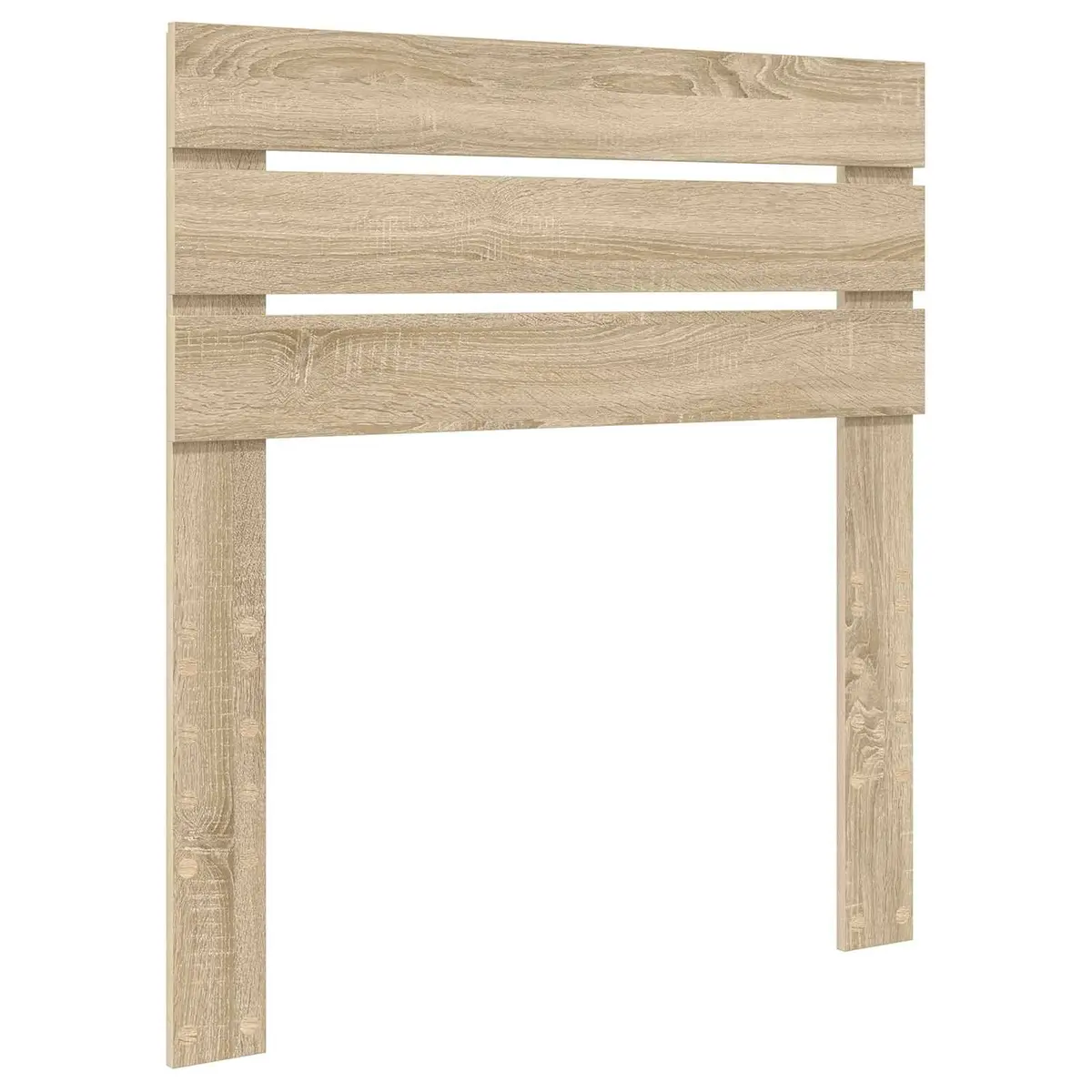 Brown Engineered Wood Bed Frame with Drawer