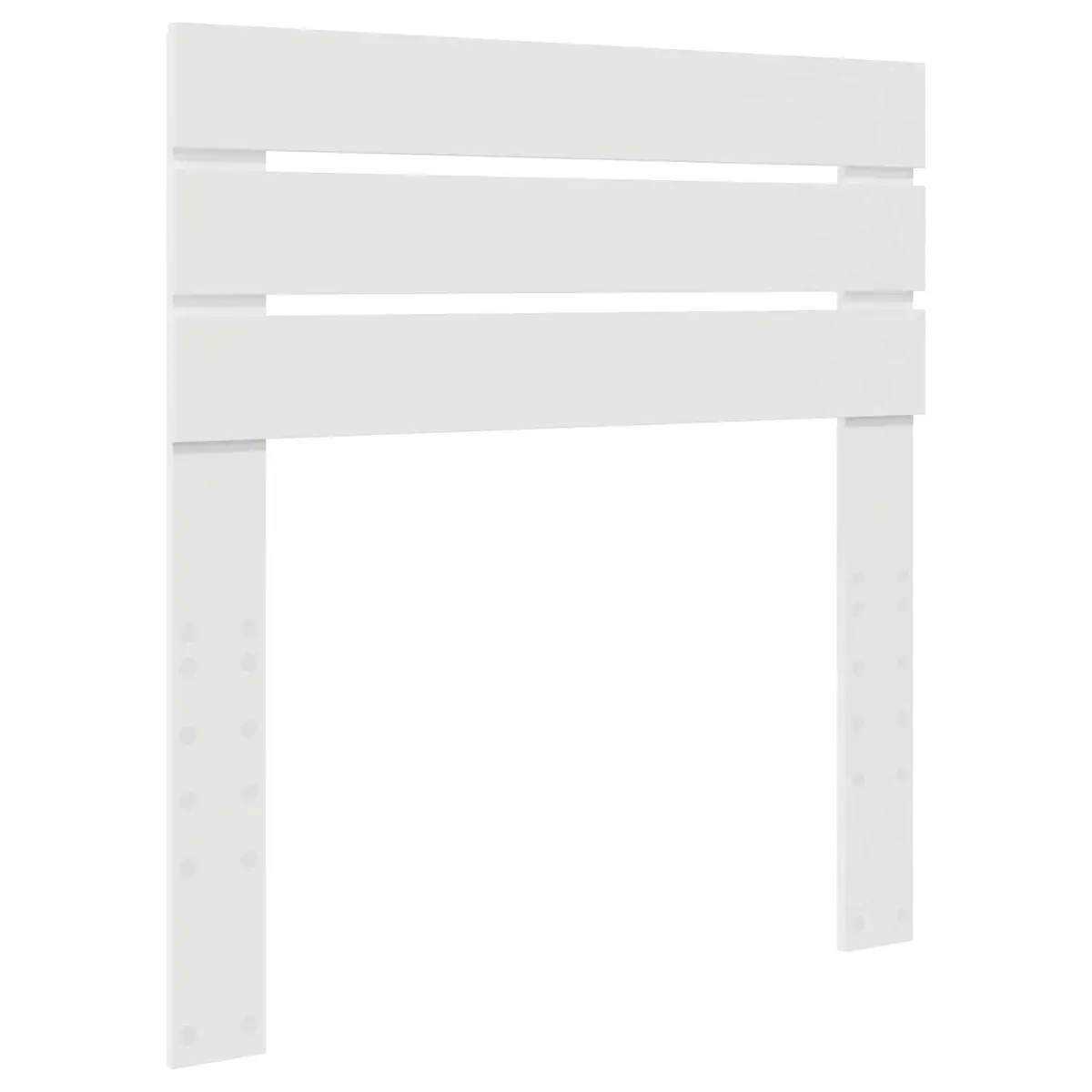 White Storage Bed with Integrated Headboard 90 x 190 cm
