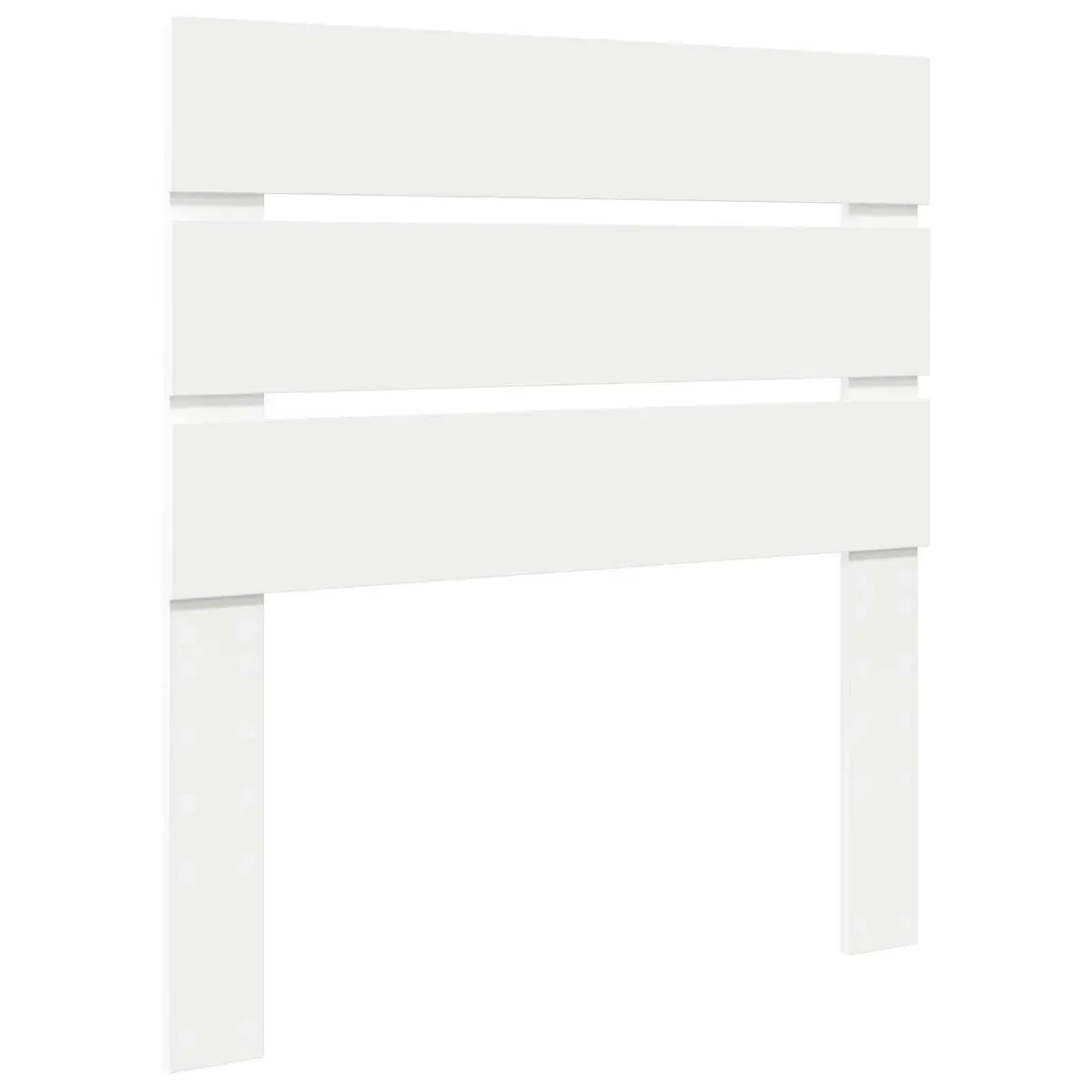 White Engineered Wood Storage Bed with Headboard 90 x 190 cm