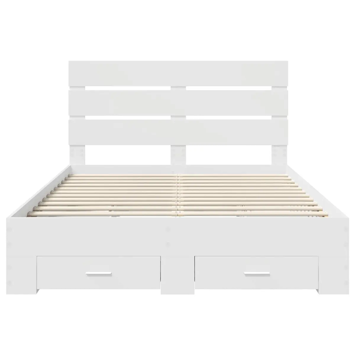 Engineered Wood Bed Frame with Drawers 150x200cm